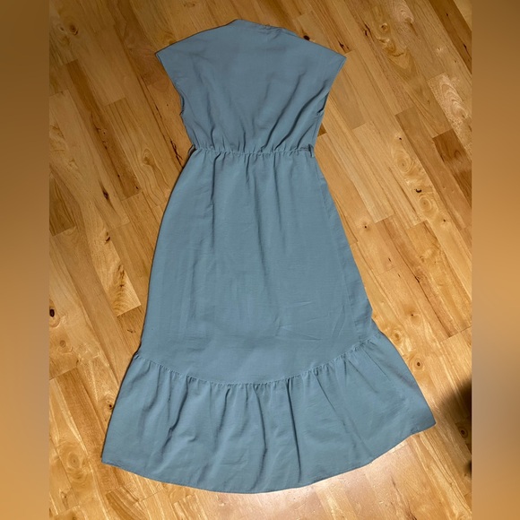 ZARA hi-lo elastic waistline faux wrap top dress - Picture 2 of 9